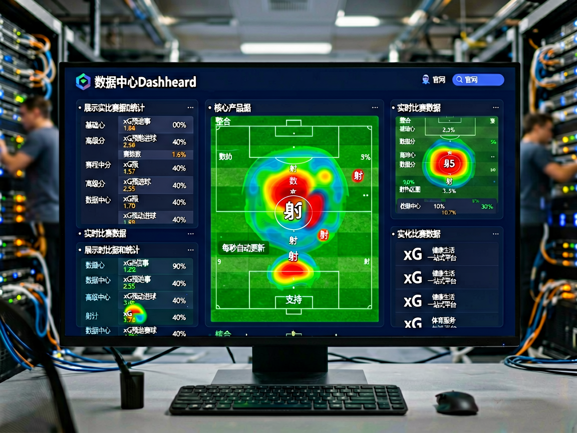 678体育数据中心Dashboard界面，展示实时比赛数据和统计图表